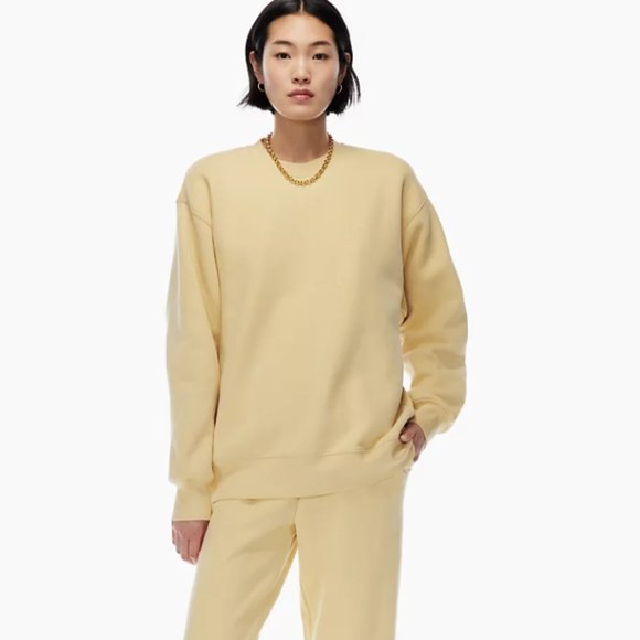 BNWT TNA Cozy Perfect Sweatshirt 2XS in Wheat - Picture 1 of 4